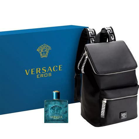 mens versace cologne gift set|versace cologne set with backpack.